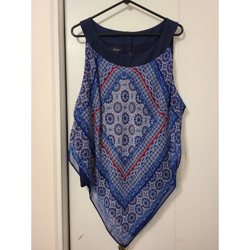 Alyx Scarf-style Sleeveless Blouse Vibrant. Size 3XL